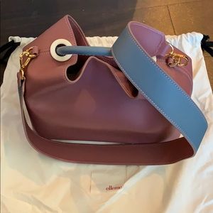Elleme raisin leather shoulder bag